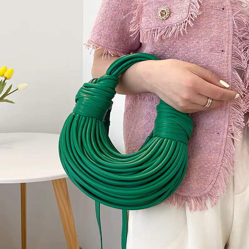 Olive Grace Woven Handbag
