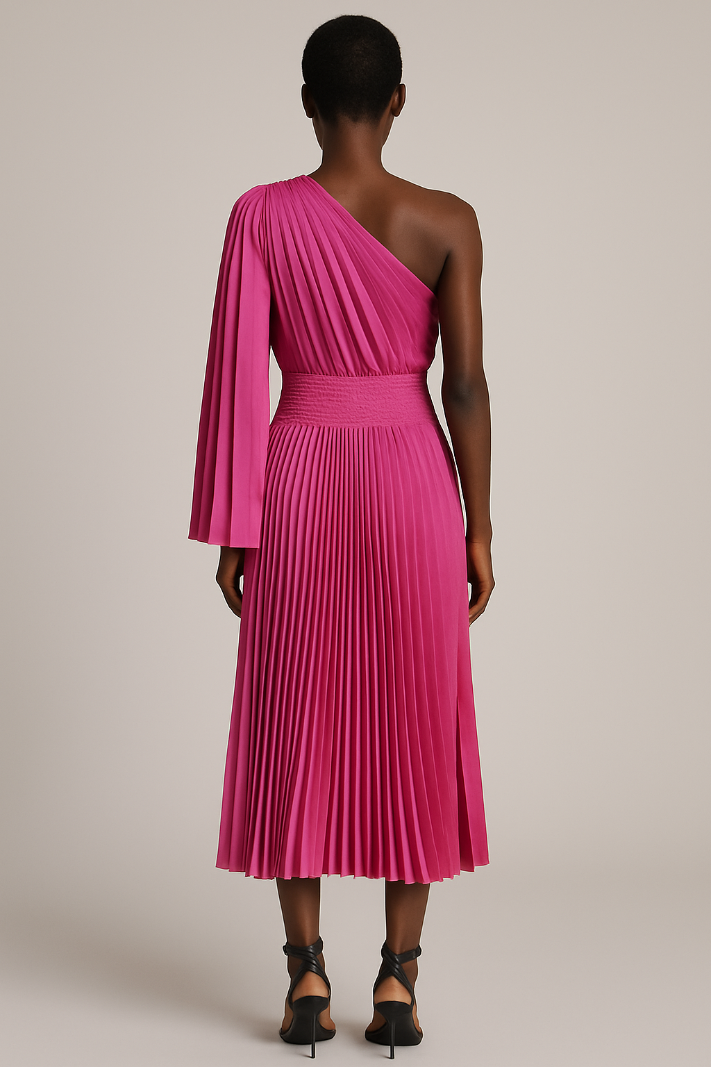 Jada Magenta Elegant Dress