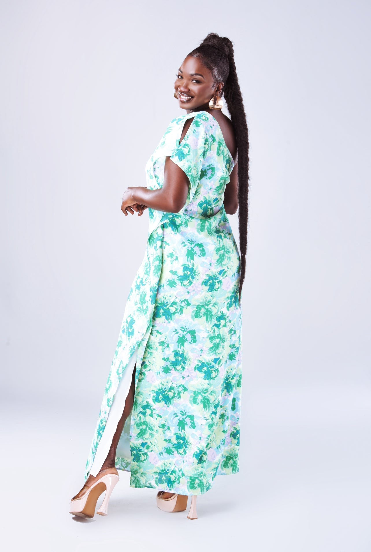 Ebony Green Maxi Dress