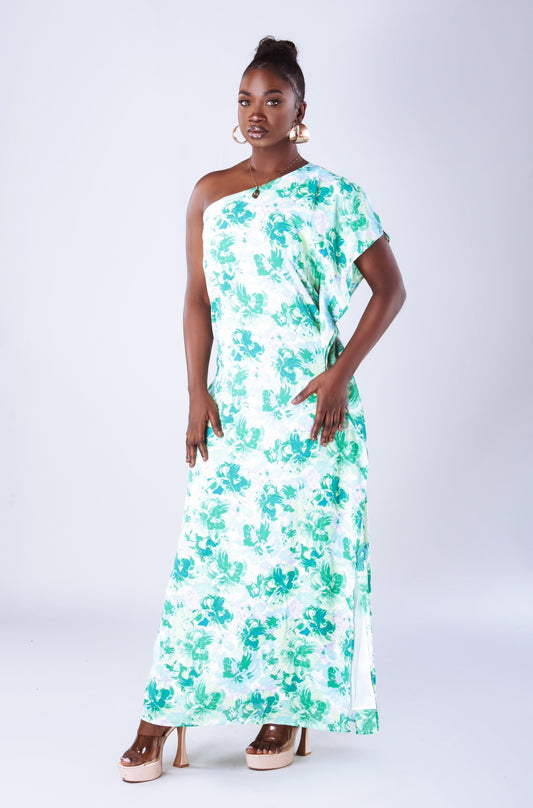 Ebony Green Maxi Dress