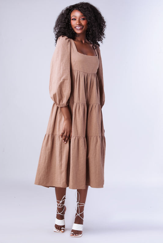 Brown Taupe Dress