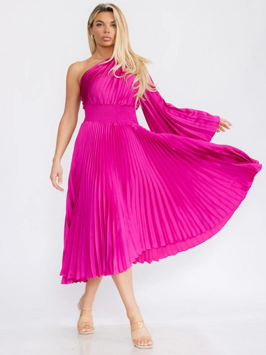 Jada Magenta Elegant Dress