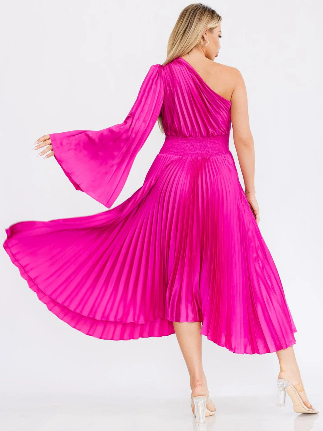 Jada Magenta Elegant Dress