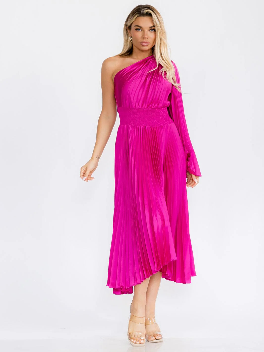 Jada Magenta Elegant Dress