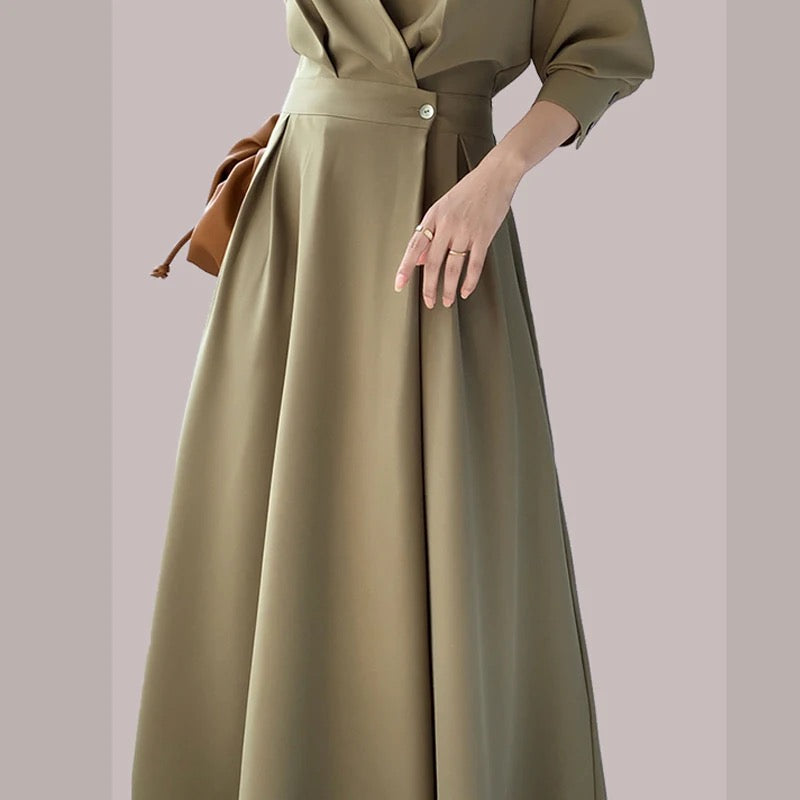 Diana Dress - Green - Faithfully Her