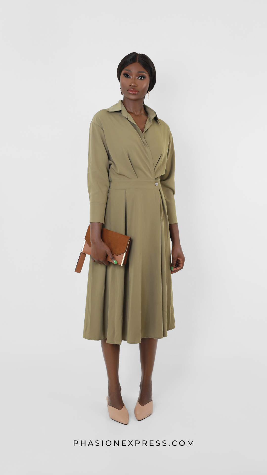 Diana Dress - Green - Faithfully Her